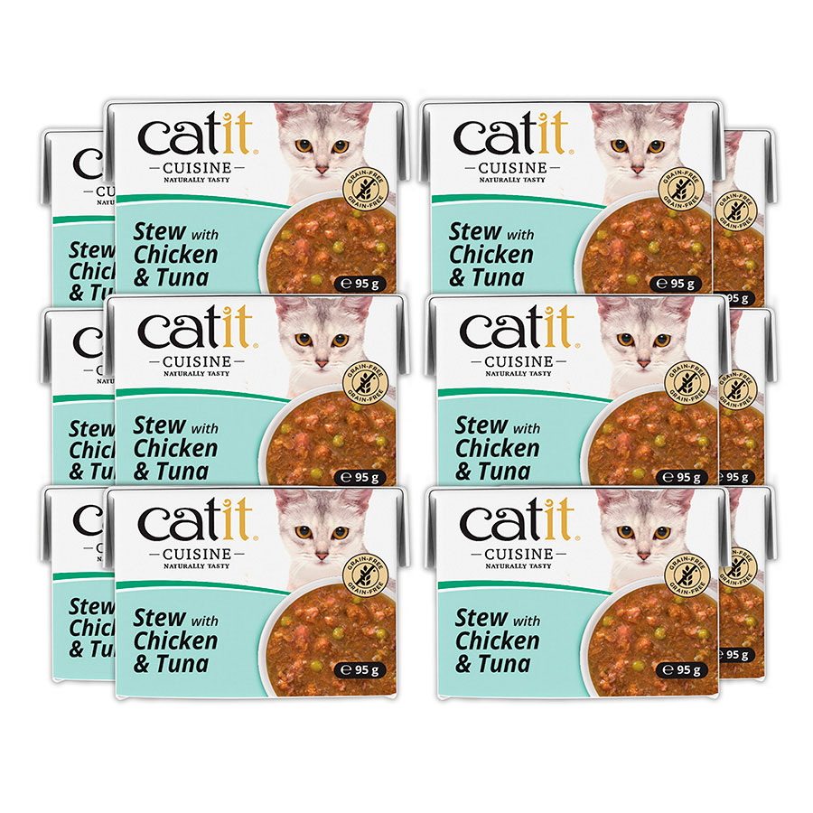 Catit Cuisine Wet Adult Cat Food Chicken & Tuna Stew | Pets