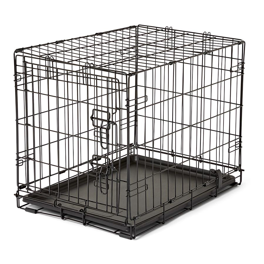 Pets At Home Single Door Folding Dog Crate Black X Small