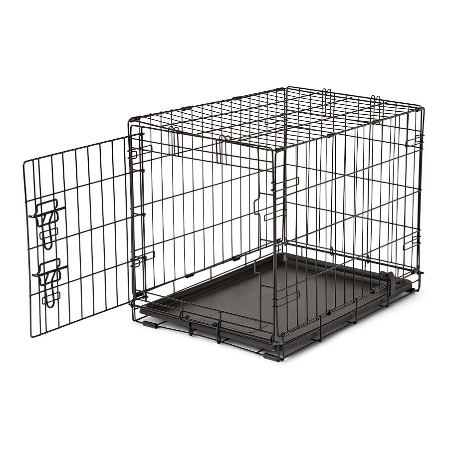 Pets at Home Single Door Folding Dog Crate Grey Pets