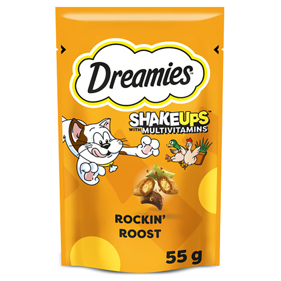 Dreamies Shakeups Multivitamin Rockin Rooster Cat & Kitten Treats