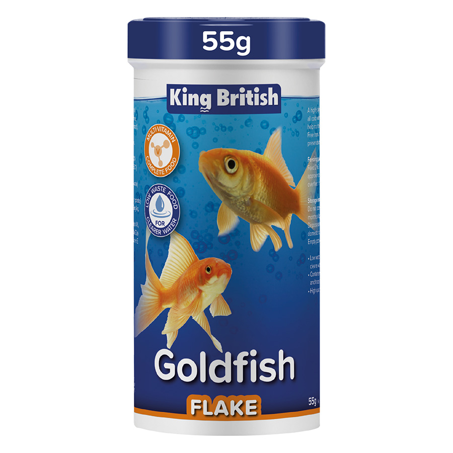 King British Goldfish Flake Food 55G