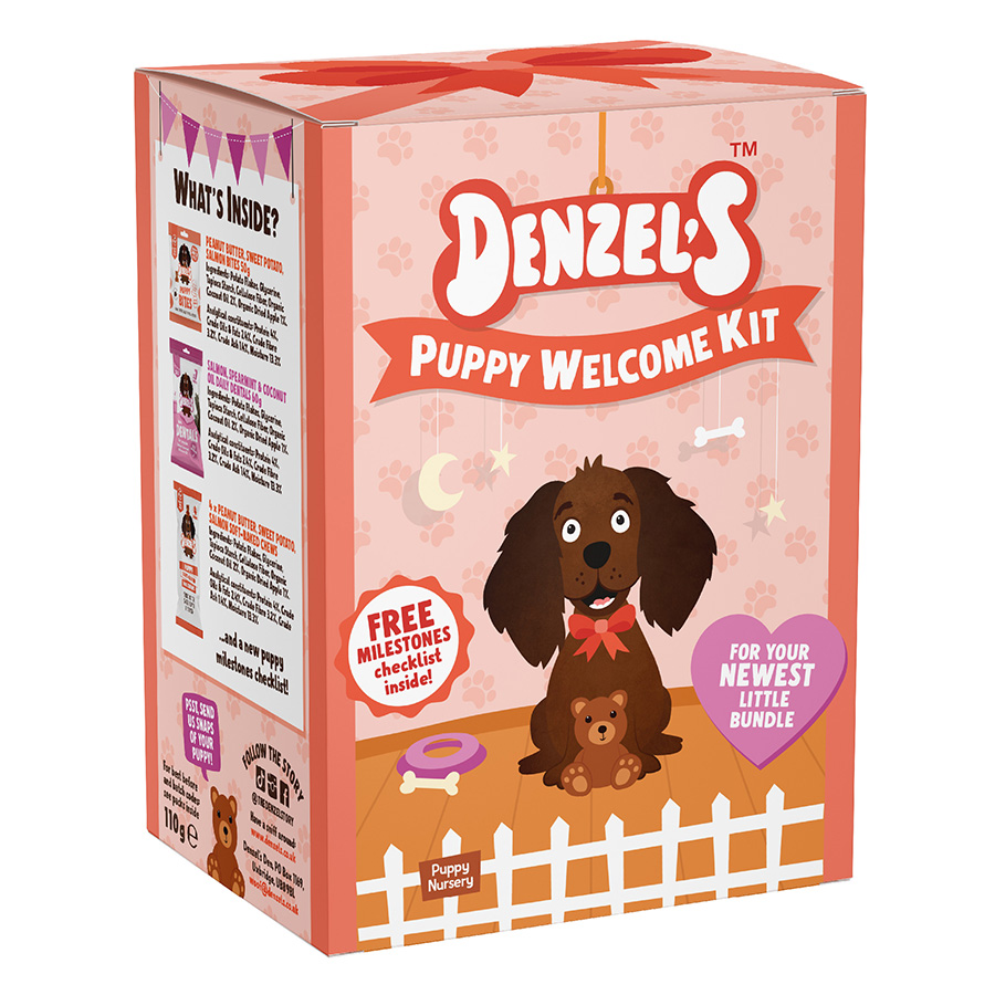 Denzel's Puppy Gift Box Dog Treats Starter Kit