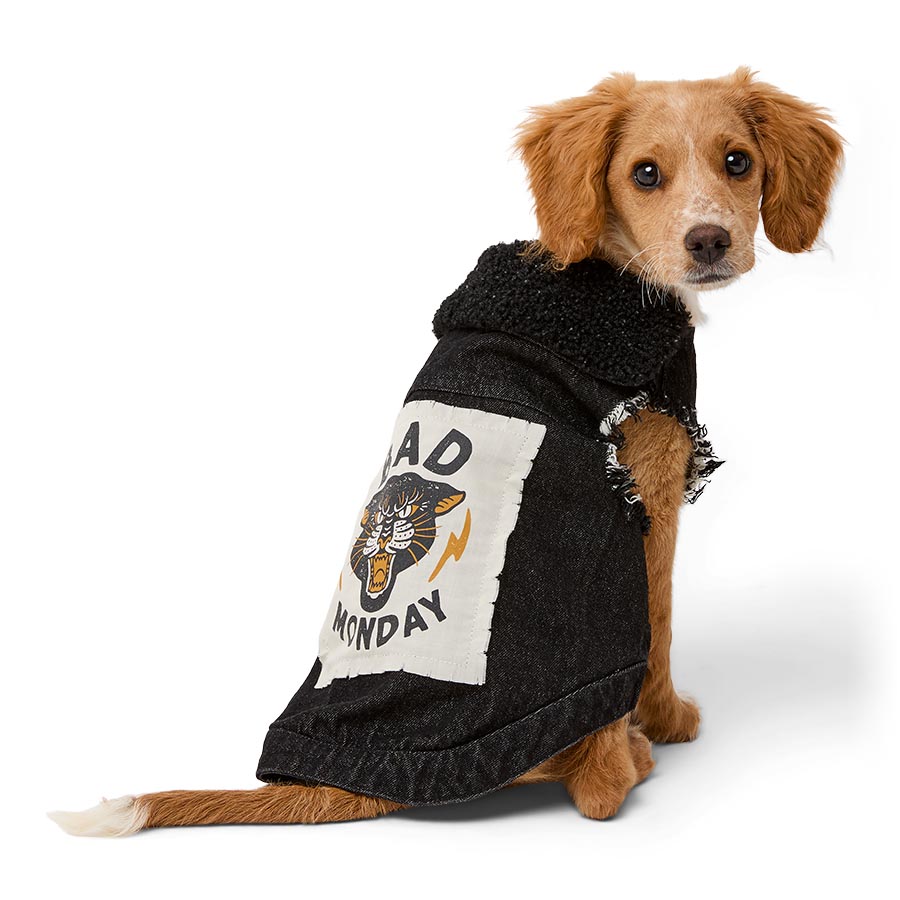 Pets Loves X Bad Monday Denim Dog Jacket Small