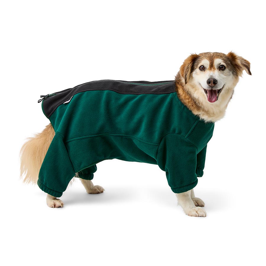 3 Peaks Water Repellent Full Coverage Dog Fleece Green