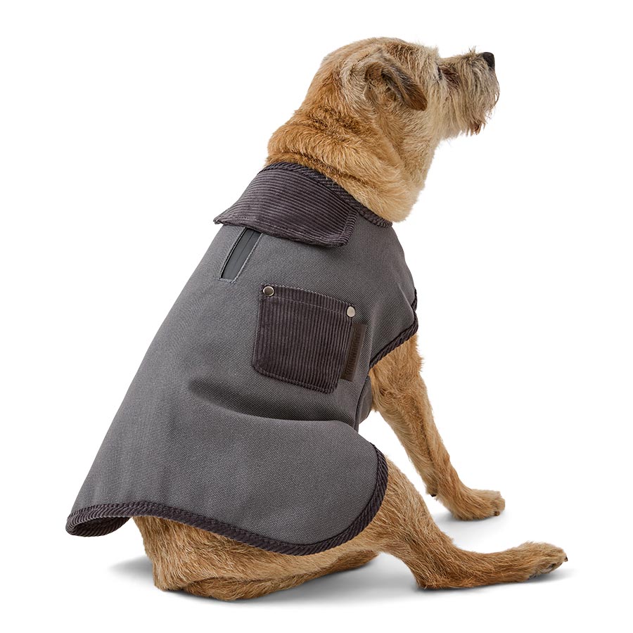 Wainwright's Waterproof Canvas Dog Jacket Grey