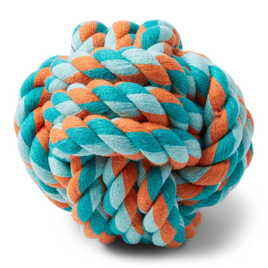 Pets at Home Rope Ball Dog Toy Medium