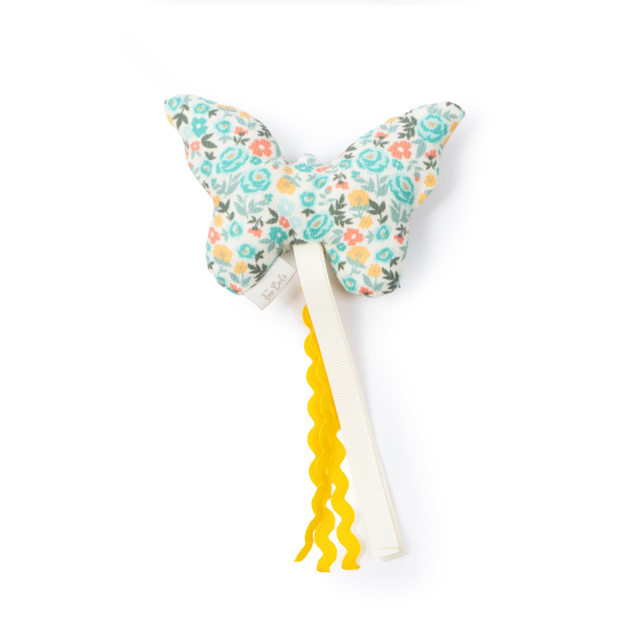 Harry Barker Floral Print Butterfly Catnip Cat Toy