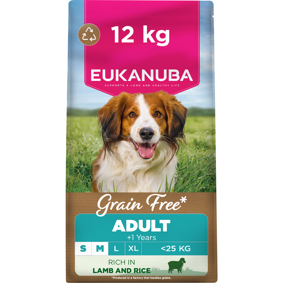 Eukanuba Grain Free Small/Medium Breed Dry Adult Dog Food Lamb