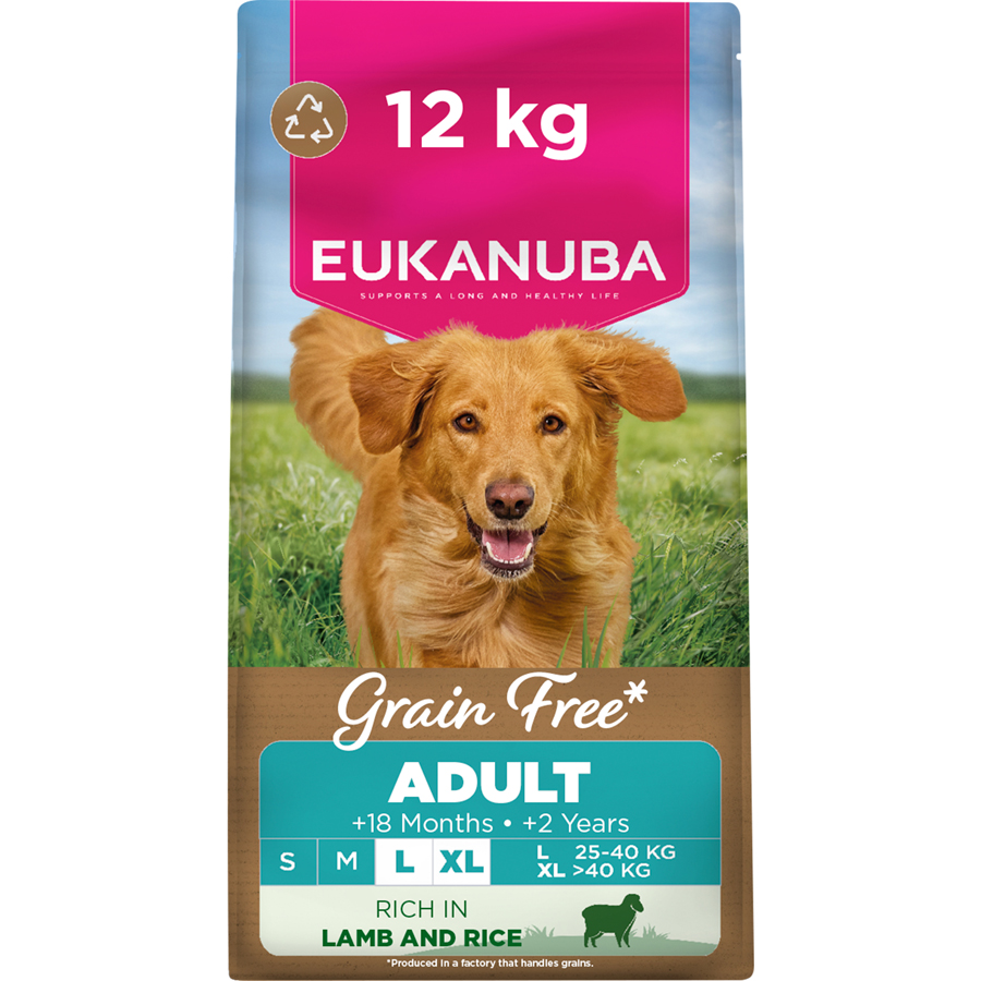 Eukanuba Grain Free Large Breed Dry Adult Dog Food Lamb