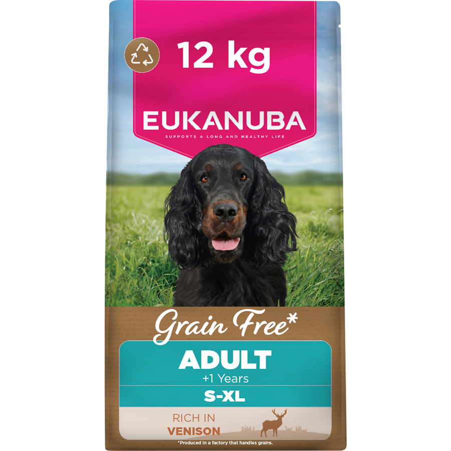 Eukanuba Grain Free Dry Adult Dog Food Venison