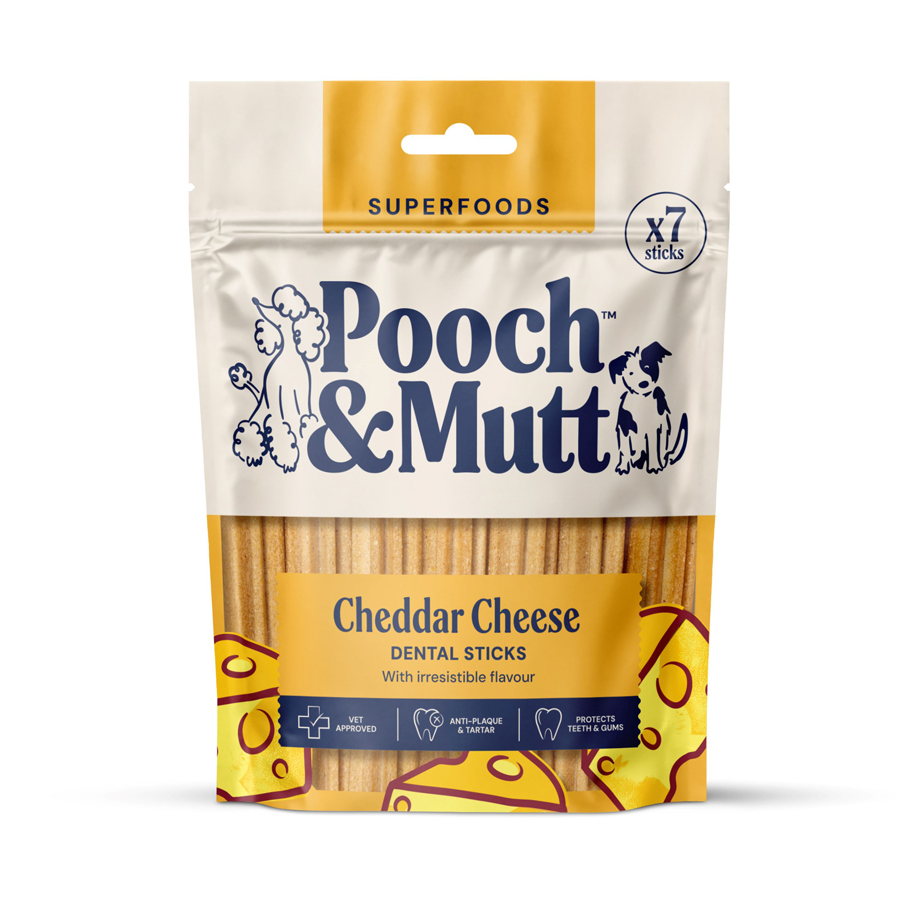 Pooch & Mutt Cheddar Cheese Dental Sticks 7 Pack