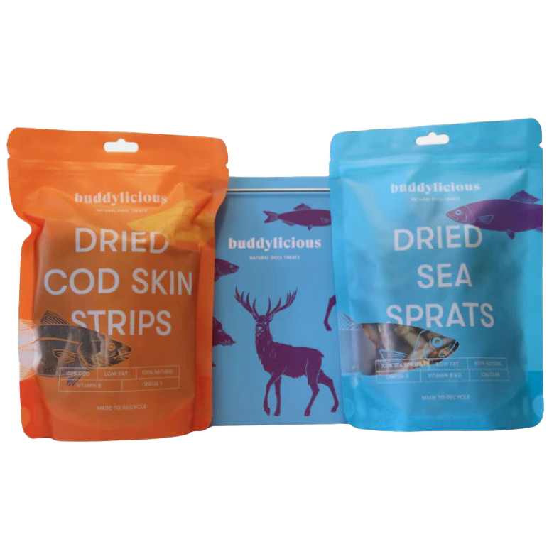 Buddylicious Wild Animal Dog Treats Blue Gift Box