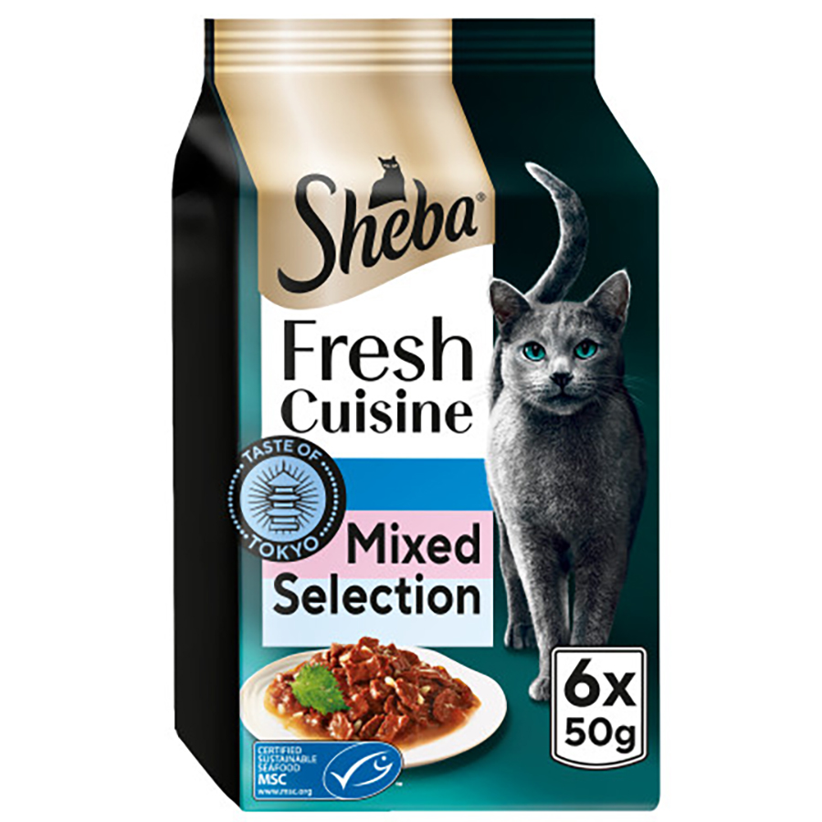 Sheba Fresh Cuisine Wet Adult Cat Food Taste of Tokyo In Gravy