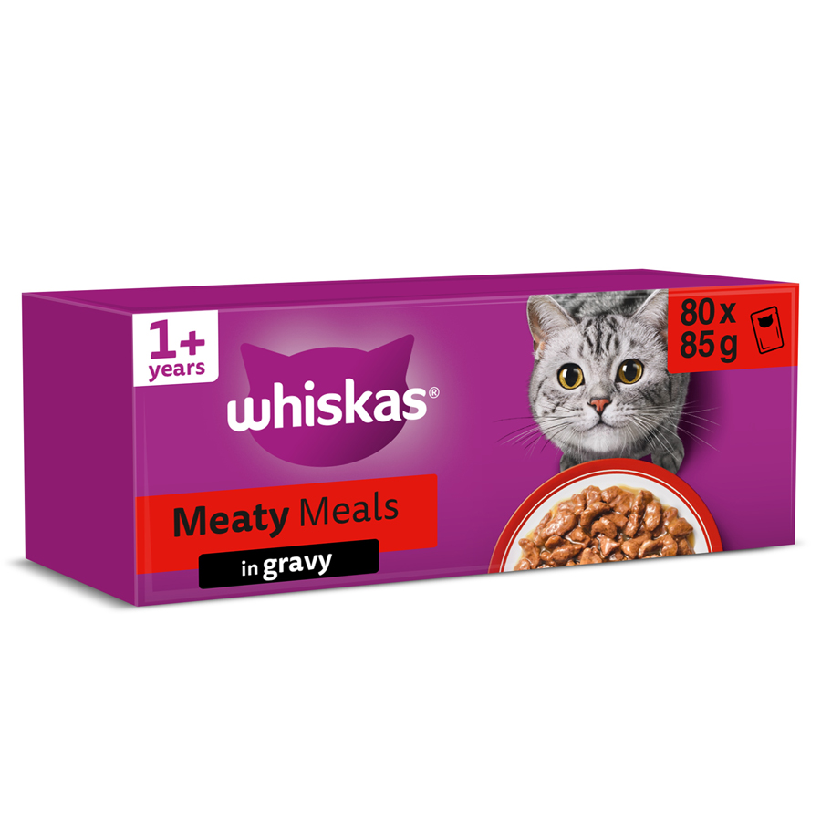 Whiskas Wet Adult Cat Food Meaty Meals in