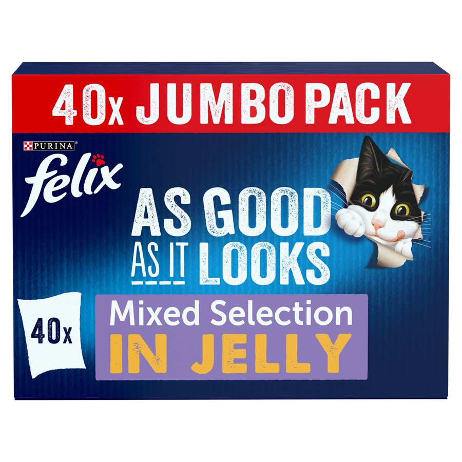 Felix As Good As it Looks Adult Wet Cat Food Favourites In Jelly