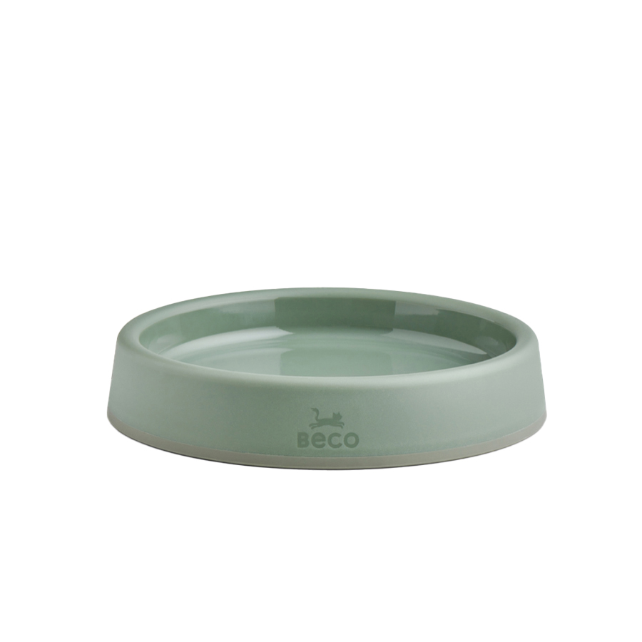 Beco Steady & Wide Cat Bowl Olive Green
