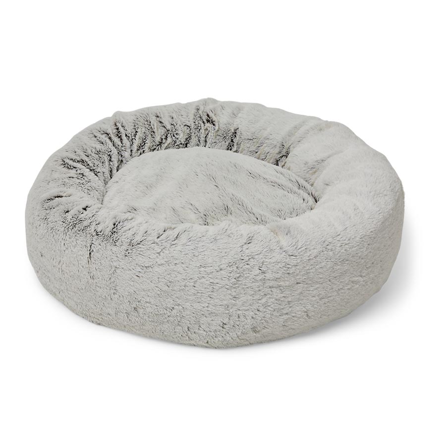 Pets at Home Snow Plush Donut Cat Bed