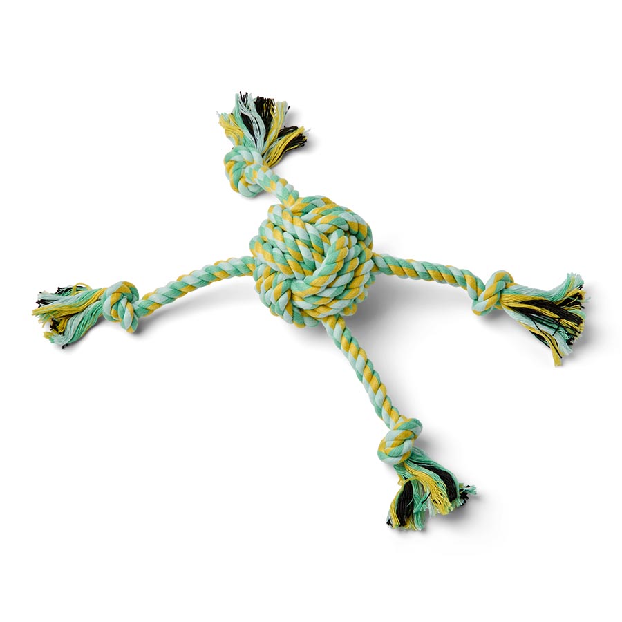 Just for Puppy Knotted Rope Ball Dog Toy