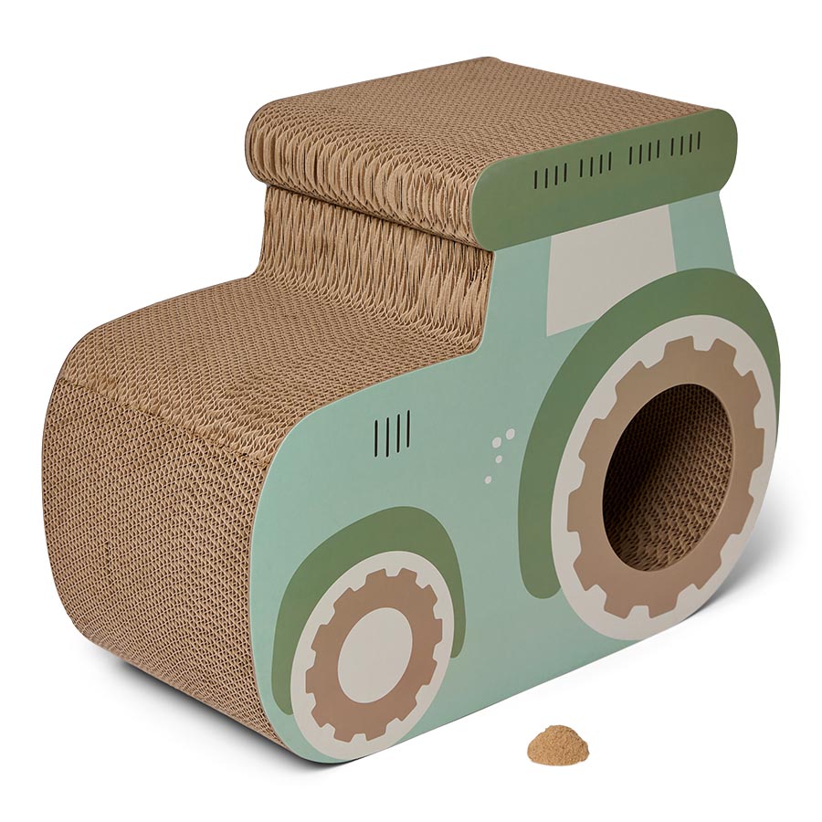Willow's Card & Silvervine Tractor Scratcher Cat Toy