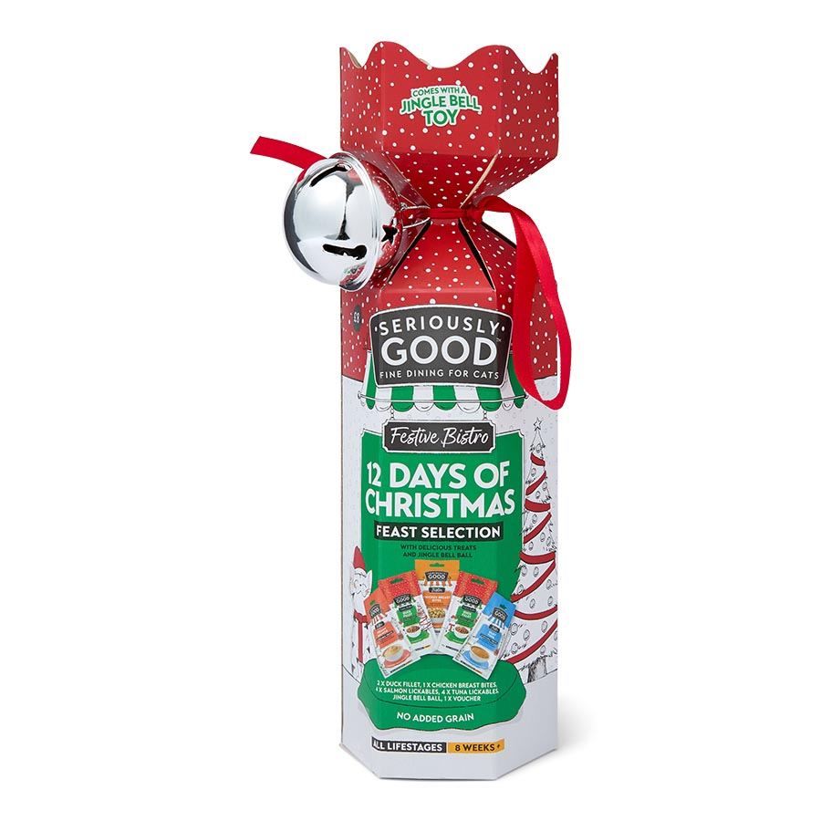 Seriously Good Festive Bistro 12 Days Of Christmas Feast Cat Treat Selection