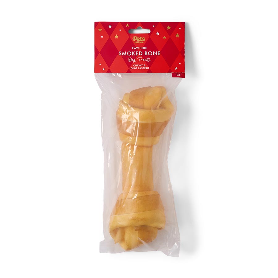 Pets at Home Christmas Rawhide Smoked Bone Dog Treat