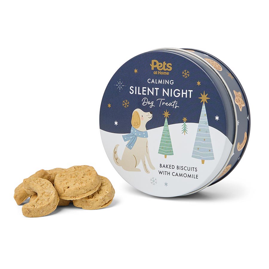 Pets at Home Christmas Calming Silent Night Baked Biscuits With Camomile Dog Treats