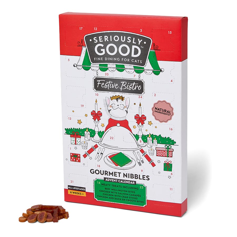 Seriously Good Festive Bistro Gourmet Nibbles Cat Advent Calendar