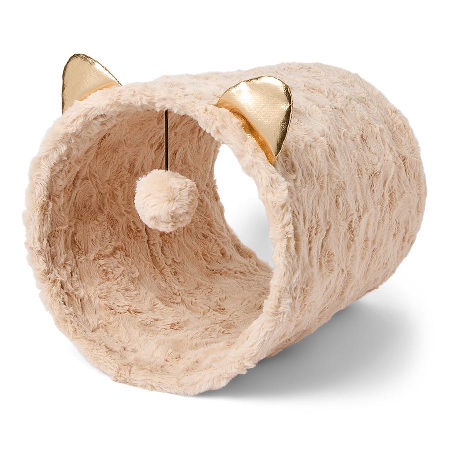 Pets at Home Plush & Crinkle Hideaway Cat Tunnel