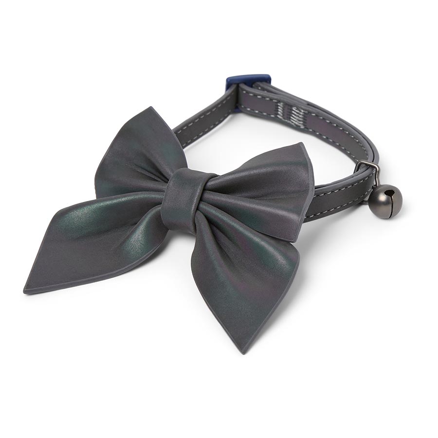 Pets at Home Illuminating Reflective Bow & Collar Blue