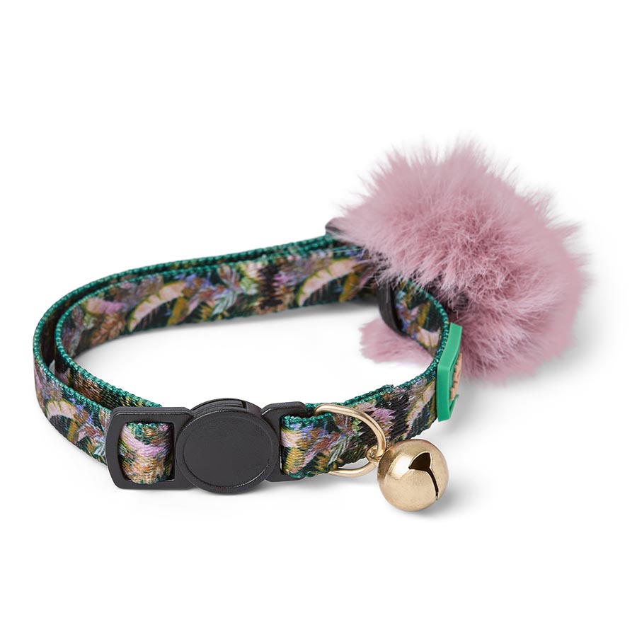 Max Made Me Pom Pom Cat Collar Black