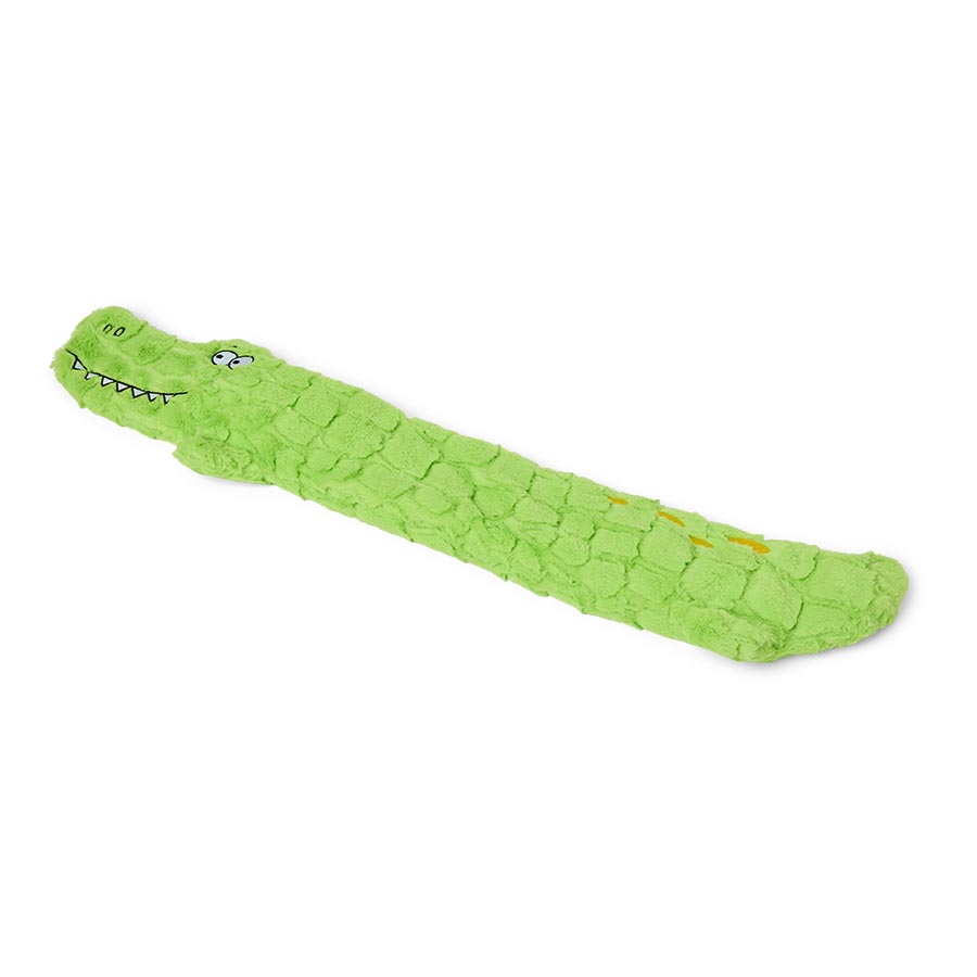 Pets at Home Crocodile Flattie Crinkle & Squeak Dog Toy