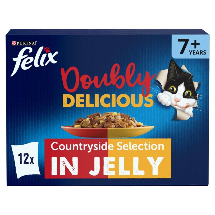 Felix Doubly Delicious Senior 7+ Wet Cat Food Countryside Selection