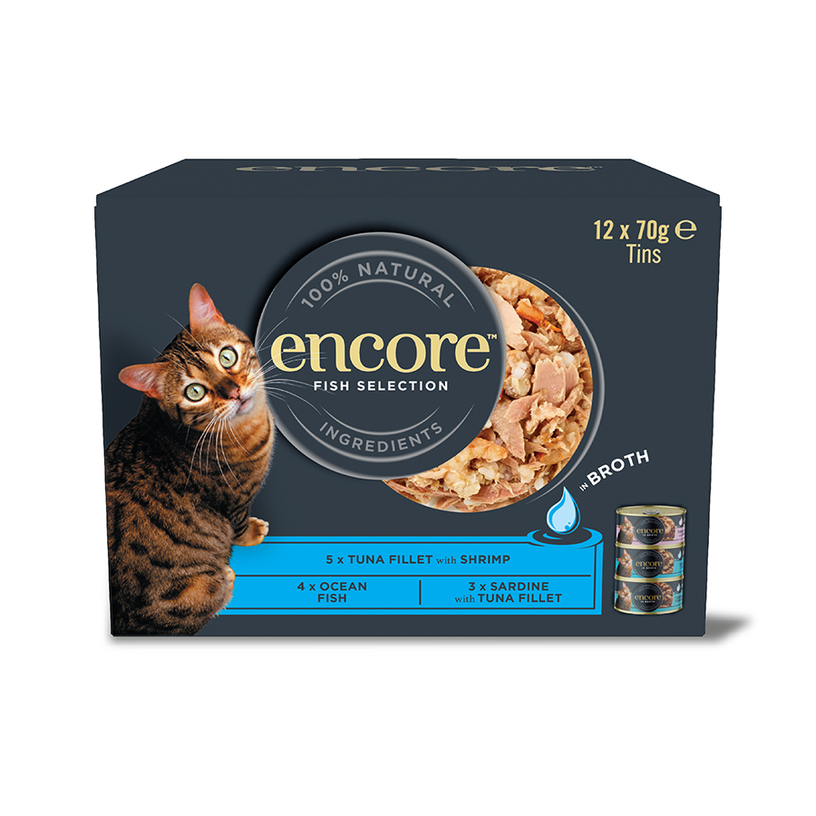 Encore Natural Fish Selection Wet Cat Food 12x70g