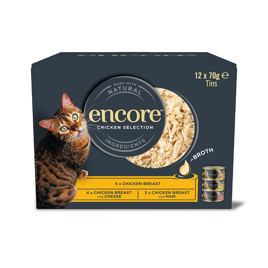 Encore Wet Adult Cat Food Natural Chicken Selection in Broth