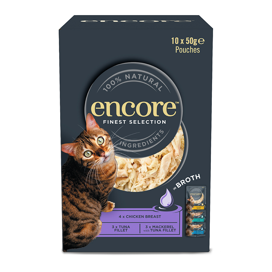 Encore Wet Adult Cat Food Natural Finest Selection in Broth