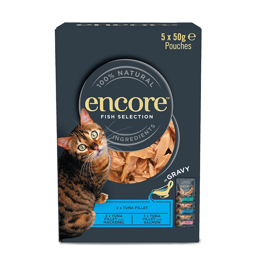 Encore Wet Adult Cat Food Fish Selection in Gravy