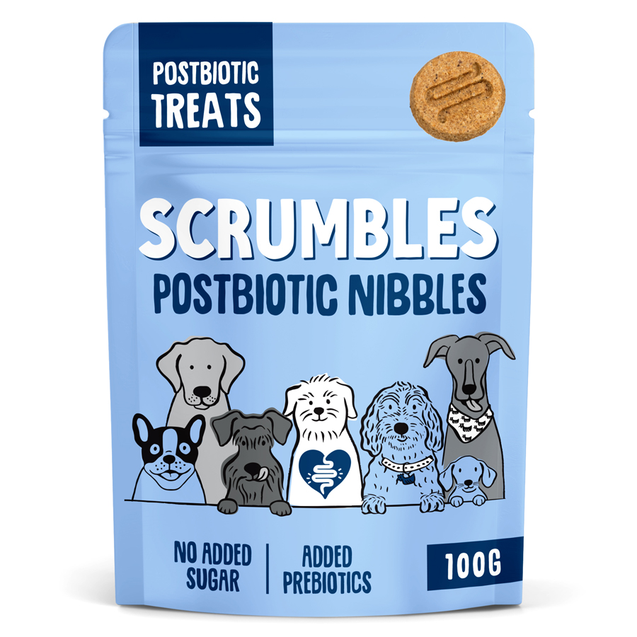 Scrumbles Gut Friendly Dog Treats Postbiotic Nibbles