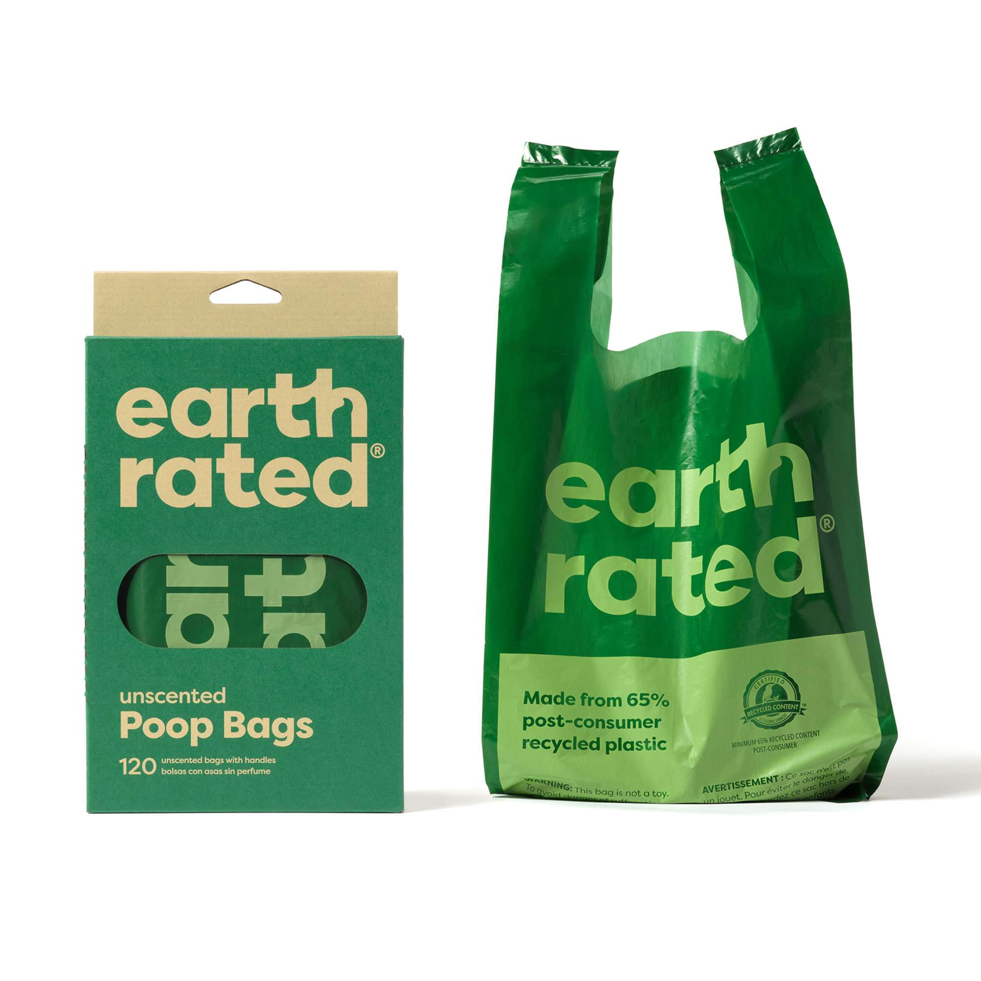 Earth Rated Dog Easy-Tie Handle Bags Unscented