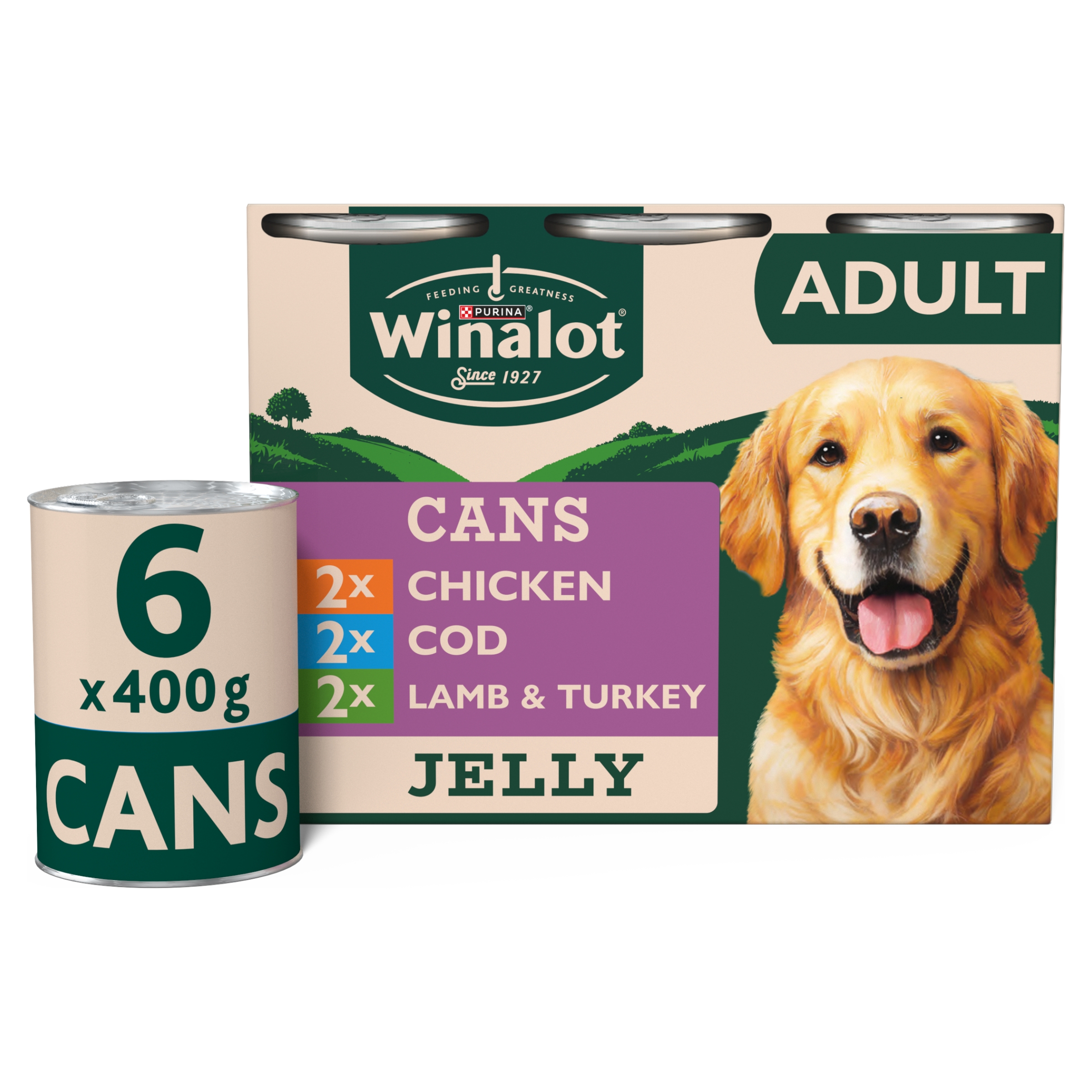 Winalot Mixed Classics in Jelly Wet Dog Food with Cod