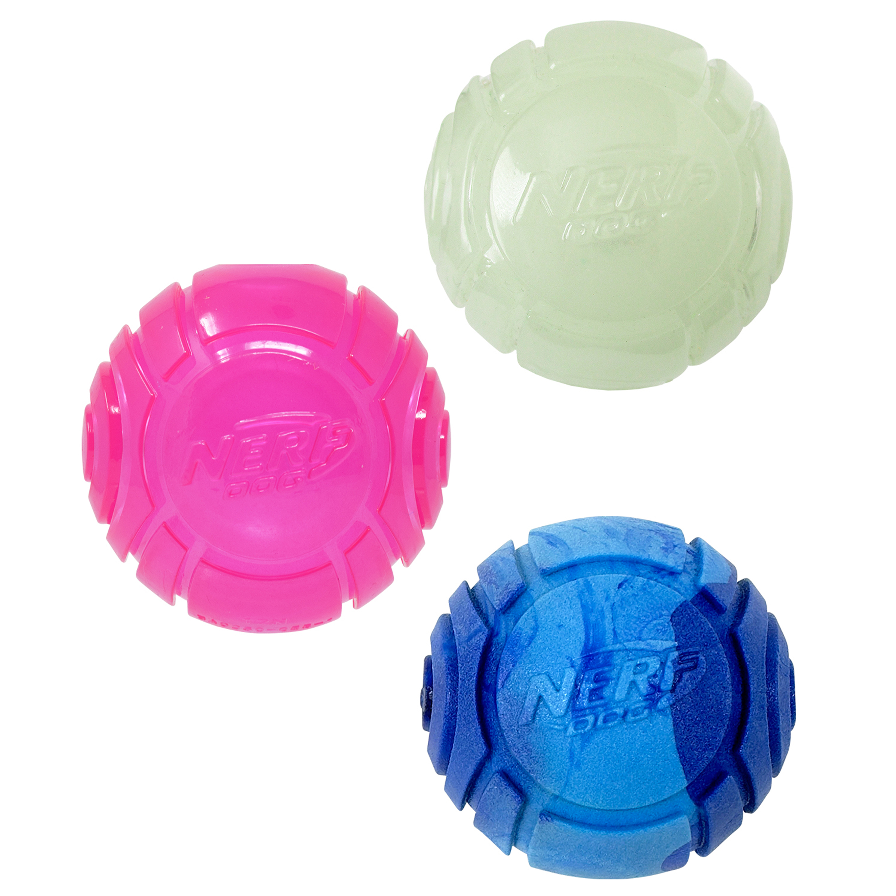 Nerf Glow Fetch Pack with Glow Scented &