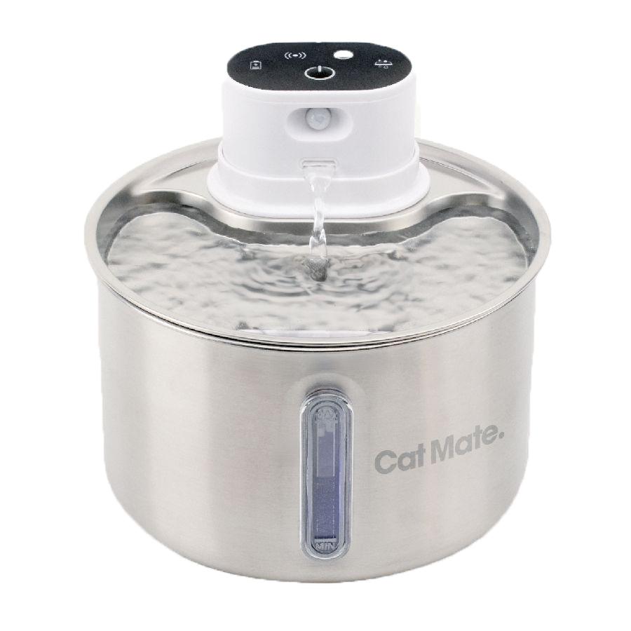 Cat Mate Stainless Steel Cordless Cat Water Fountain 2.2 Litre
