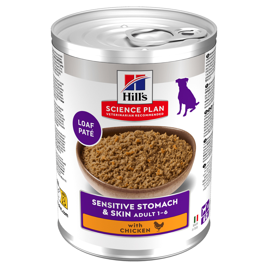 Hill's Science Plan Sensitive Stomach & Skin Adult Wet Dog Food with Chicken Tin