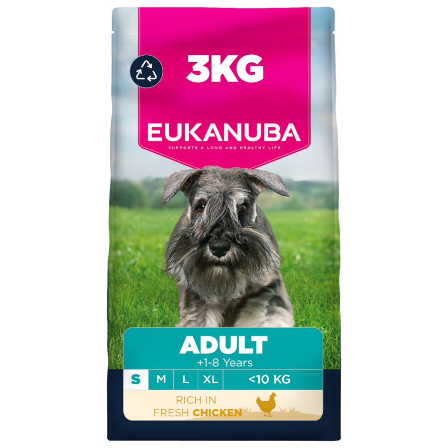 Eukanuba Adult Small Breed Dry Dog Food Chicken 3kg