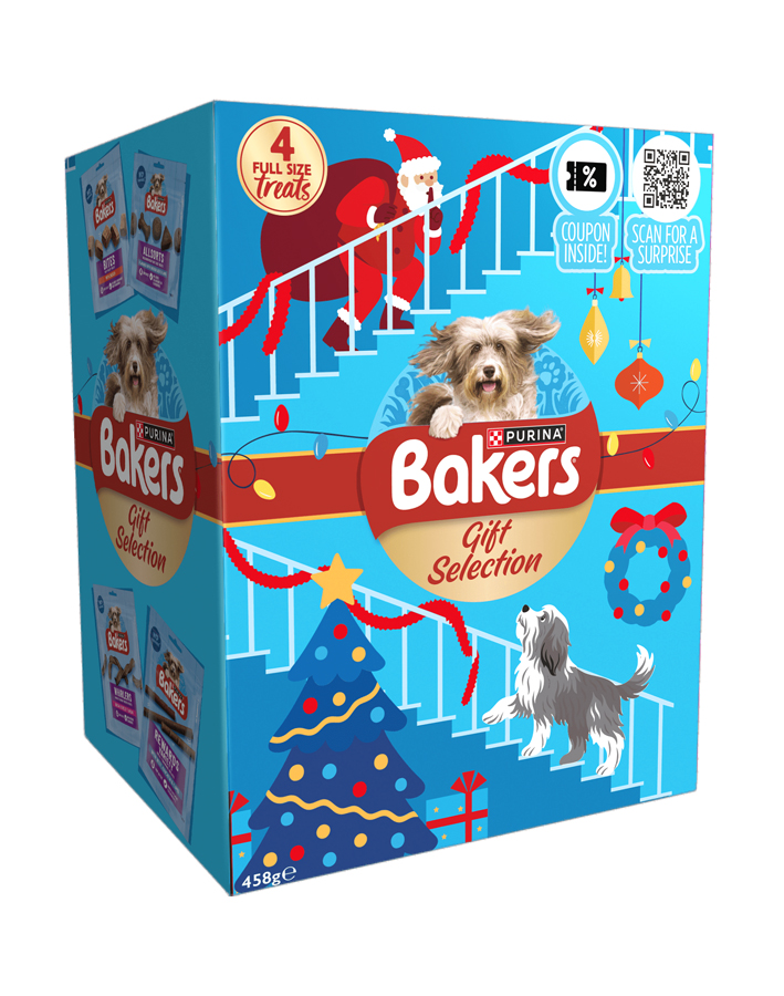 Bakers Christmas Selection Full Size Dog Treats Gift Box