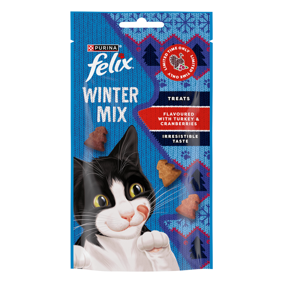 Felix Winter Mix Festive Turkey & Cranberry Cat Treats