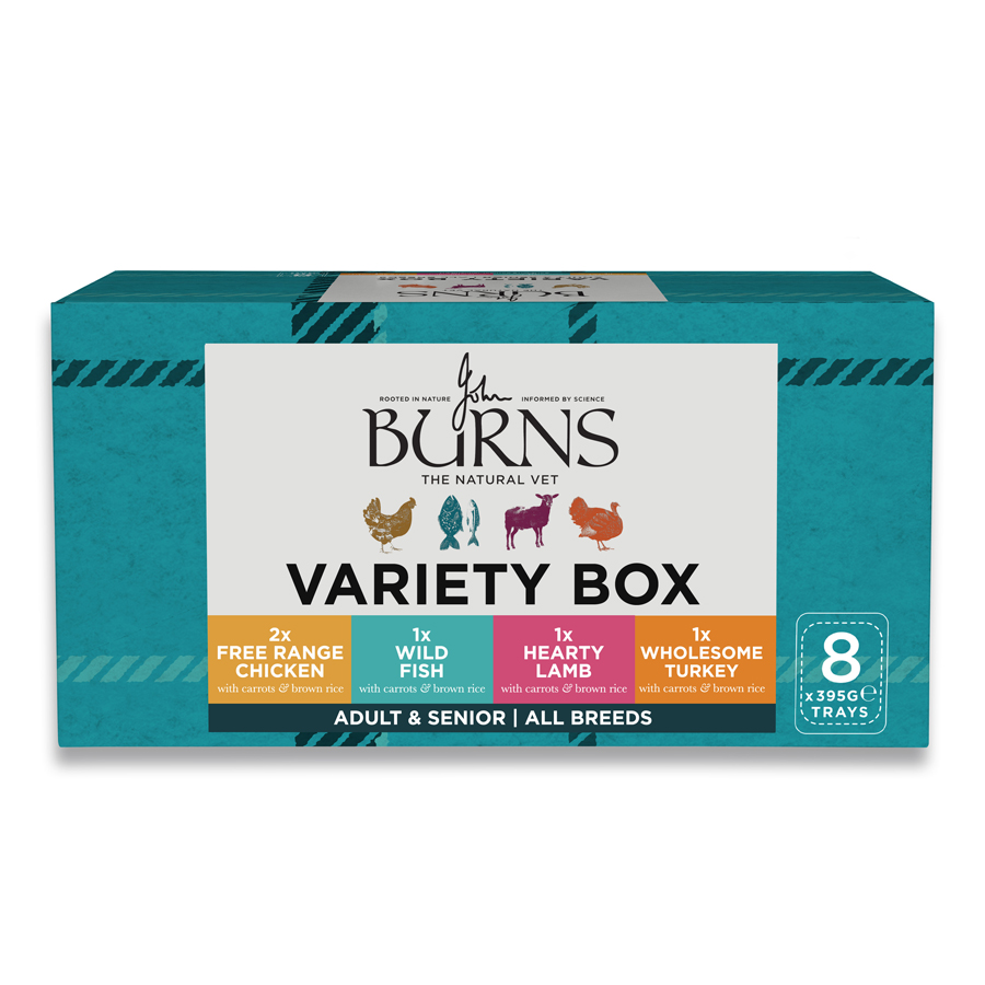 Burns Adult Wet Dog Food Chicken, Fish, Lamb & Turkey Variety Pack