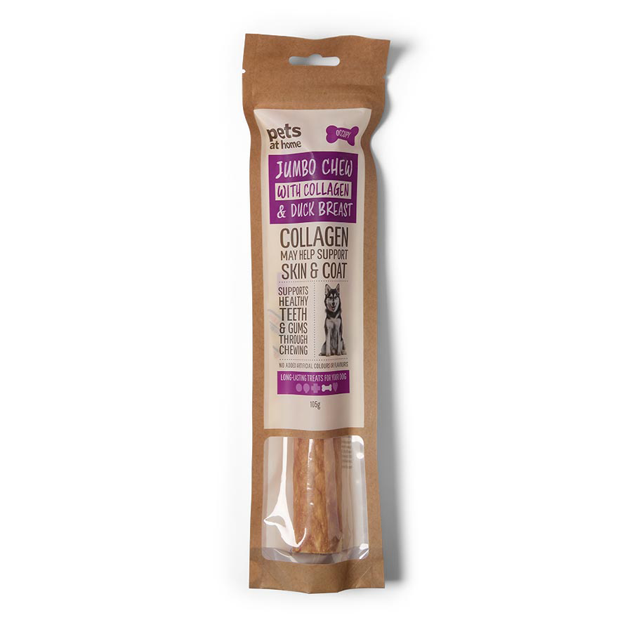 Pets at Home Duck Breast & Collagen Peptides Jumbo Chew Dog Treat