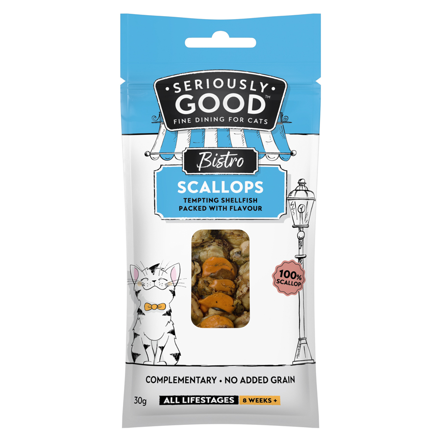Seriously Good Scallops Cat Treats