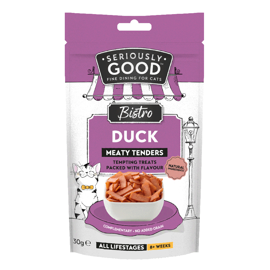 Seriously Good Duck Meaty Tenders Cat Treats