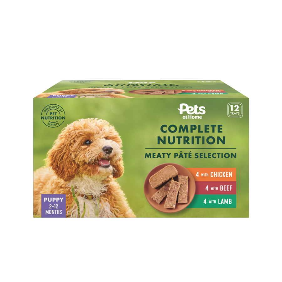 Pets at Home Complete Nutrition Puppy Pate Food Variety Selection Wet Dog Food